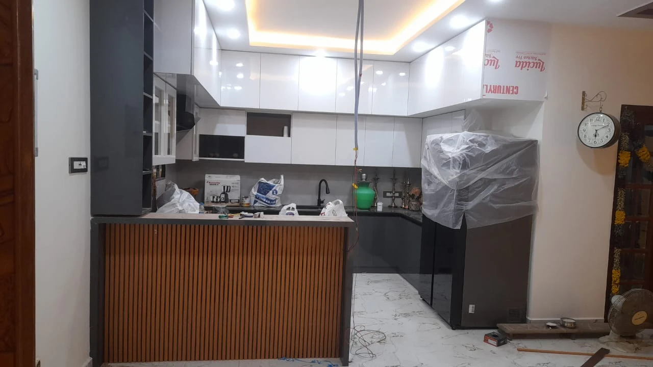 Completed Open Kitchen Design